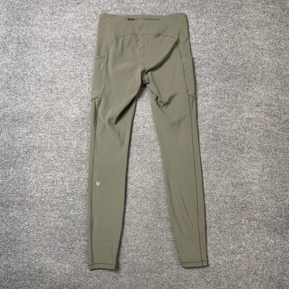 Lululemon Leggings Womens 6 Sage Speed Up Full On Luxtreme Wicking Stash Pockets - Picture 8 of 14